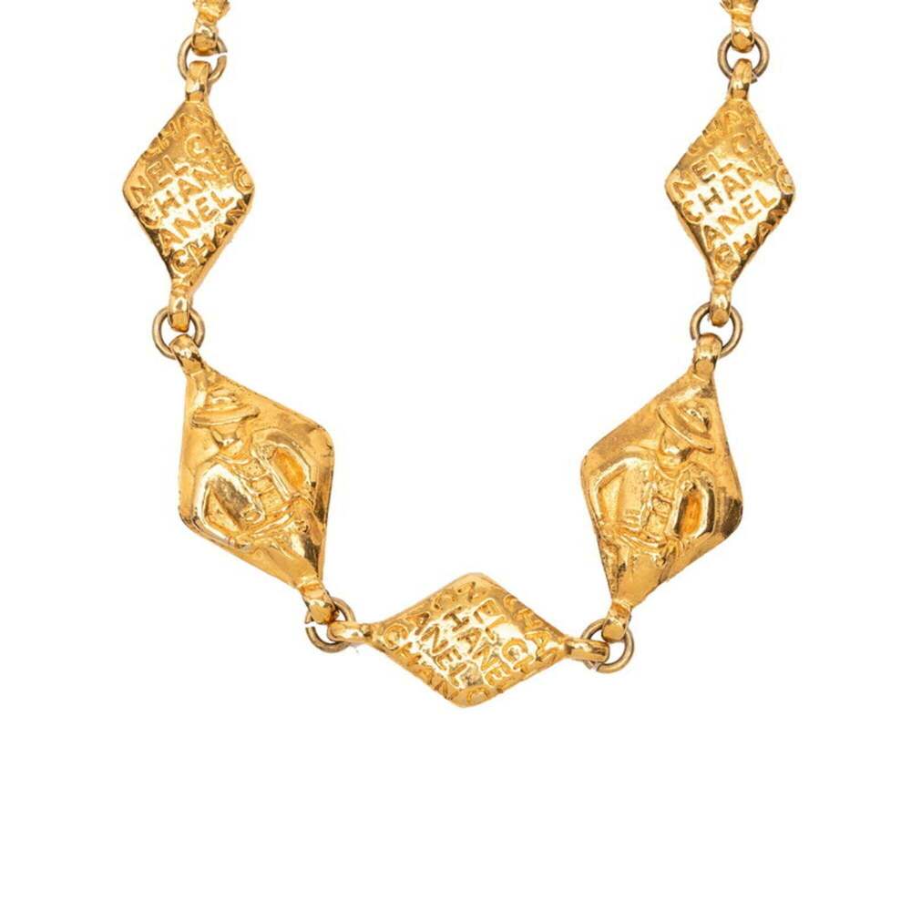 CHANEL Gold Diamond Necklace